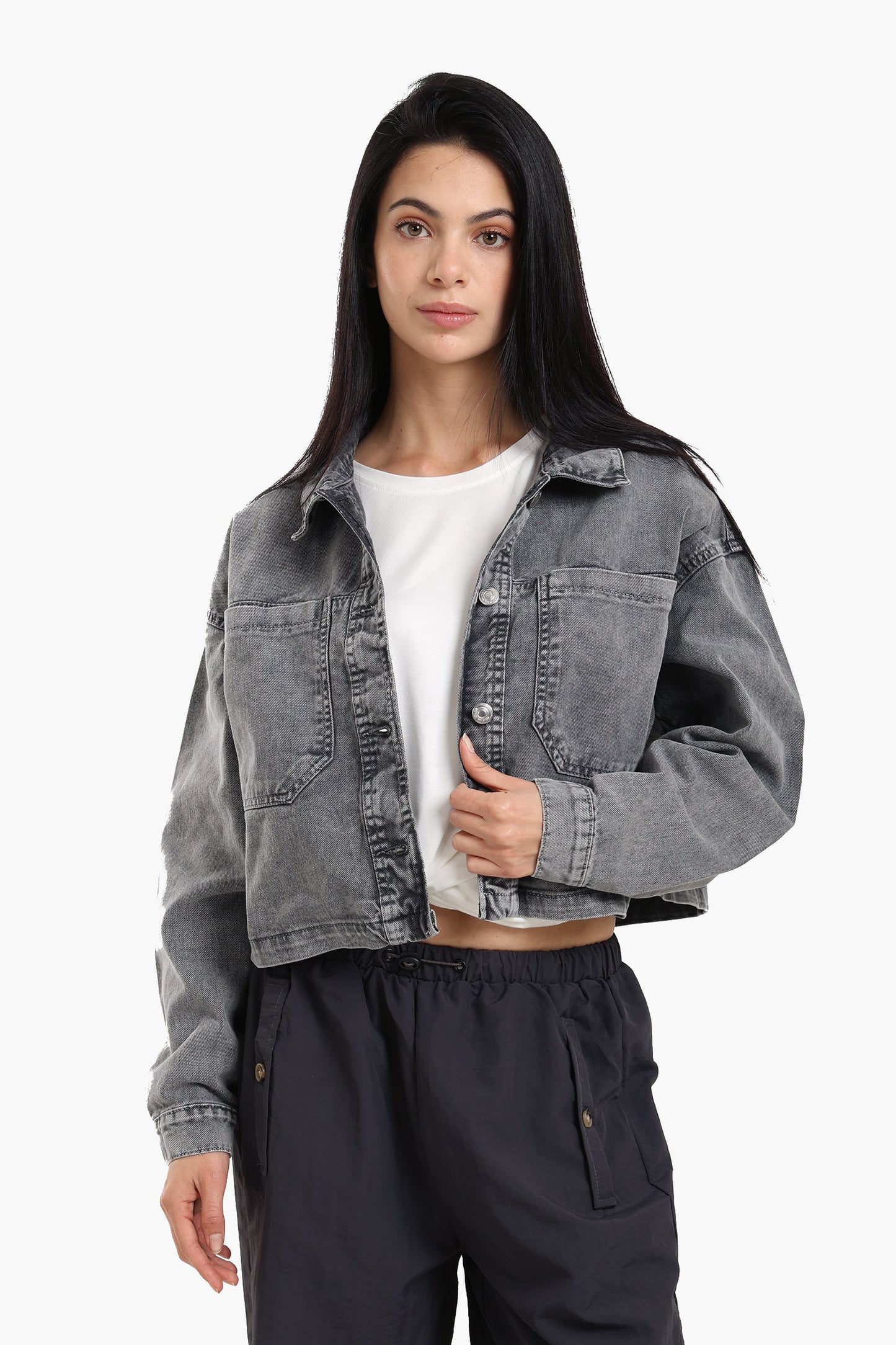 Cropped Denim Jacket