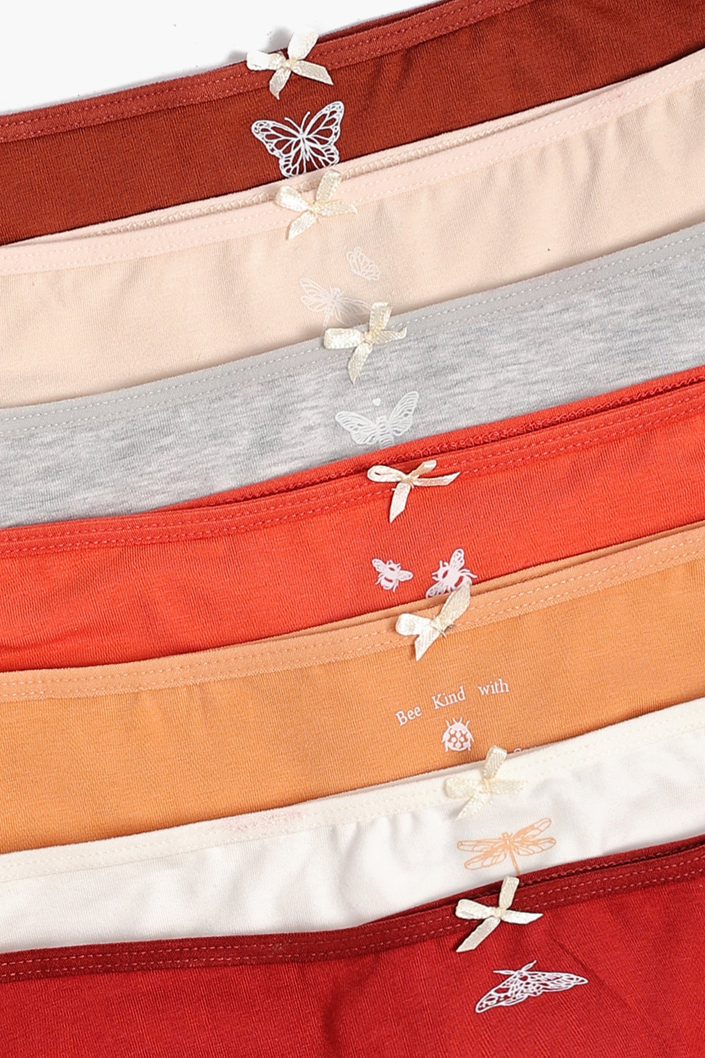 مجموعة من 7 سراويل بيكيني ملونة