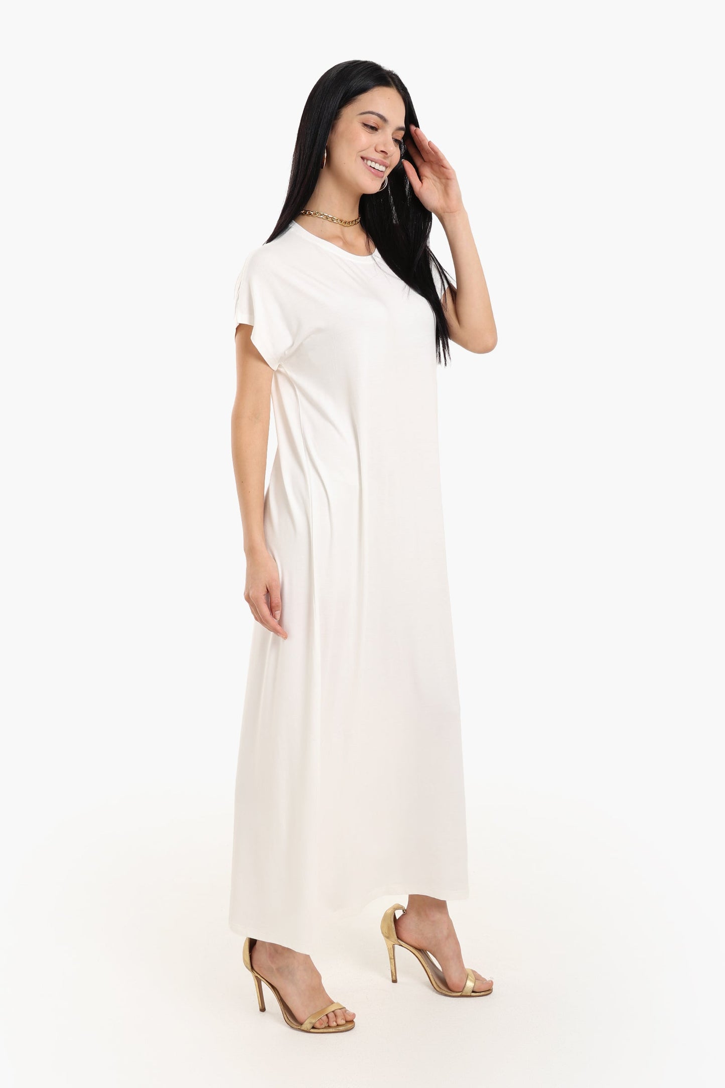 Slip On Viscose Dress