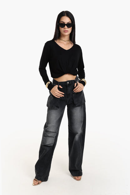 Long Sleeves Viscose Blouse