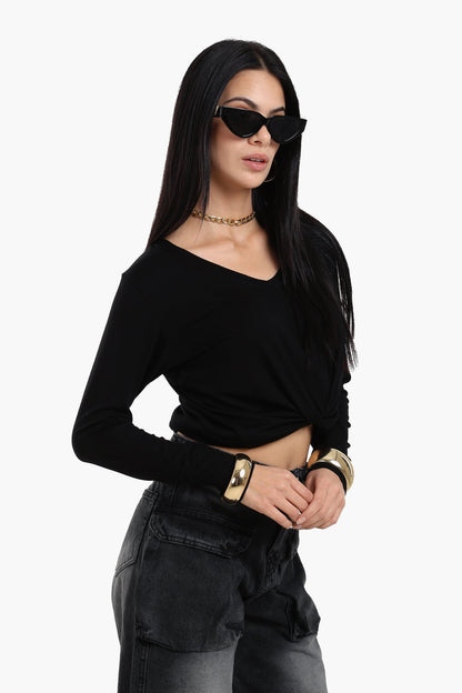 Long Sleeves Viscose Blouse