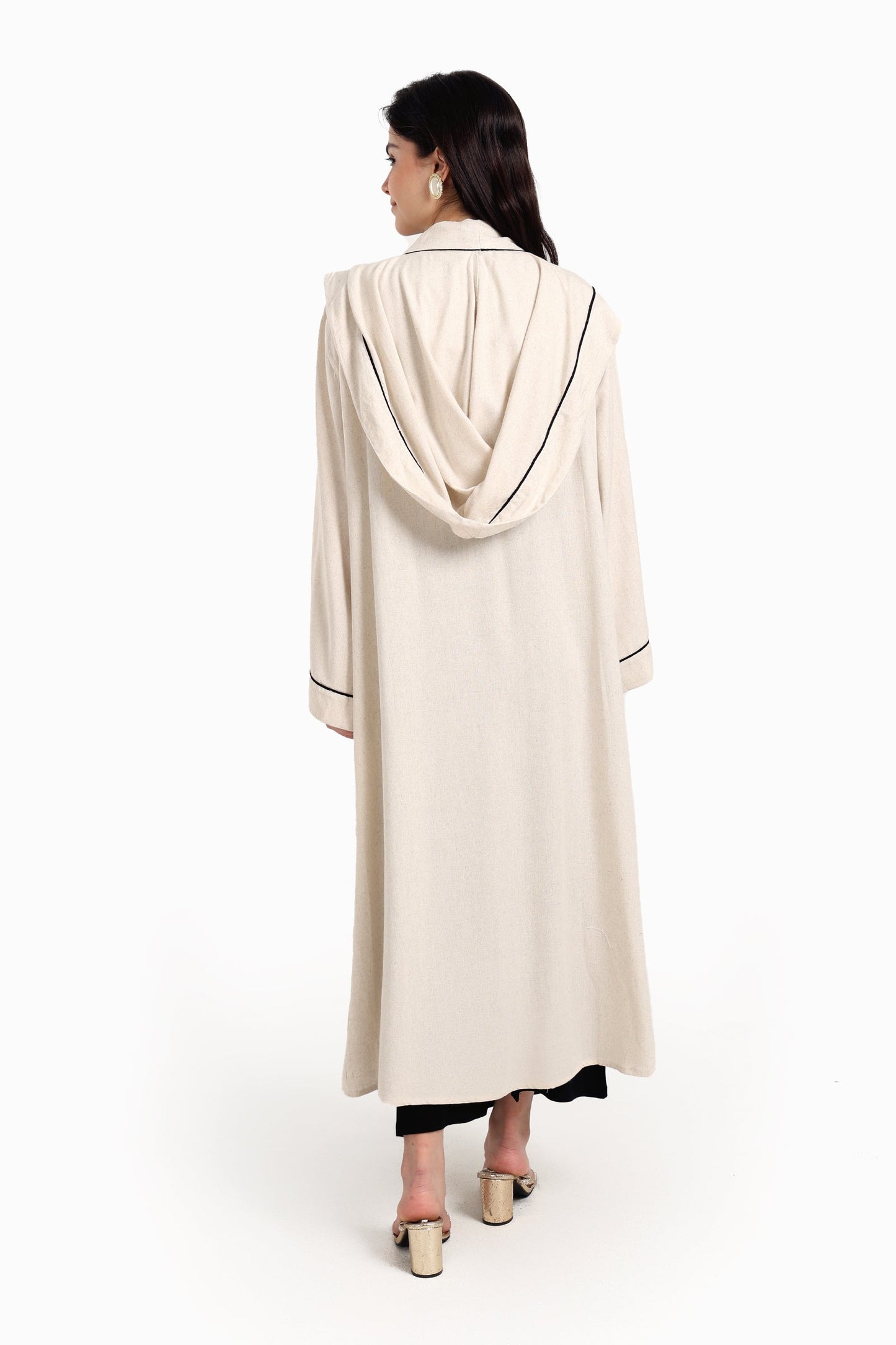 Beige Crescent & Stars Kimono