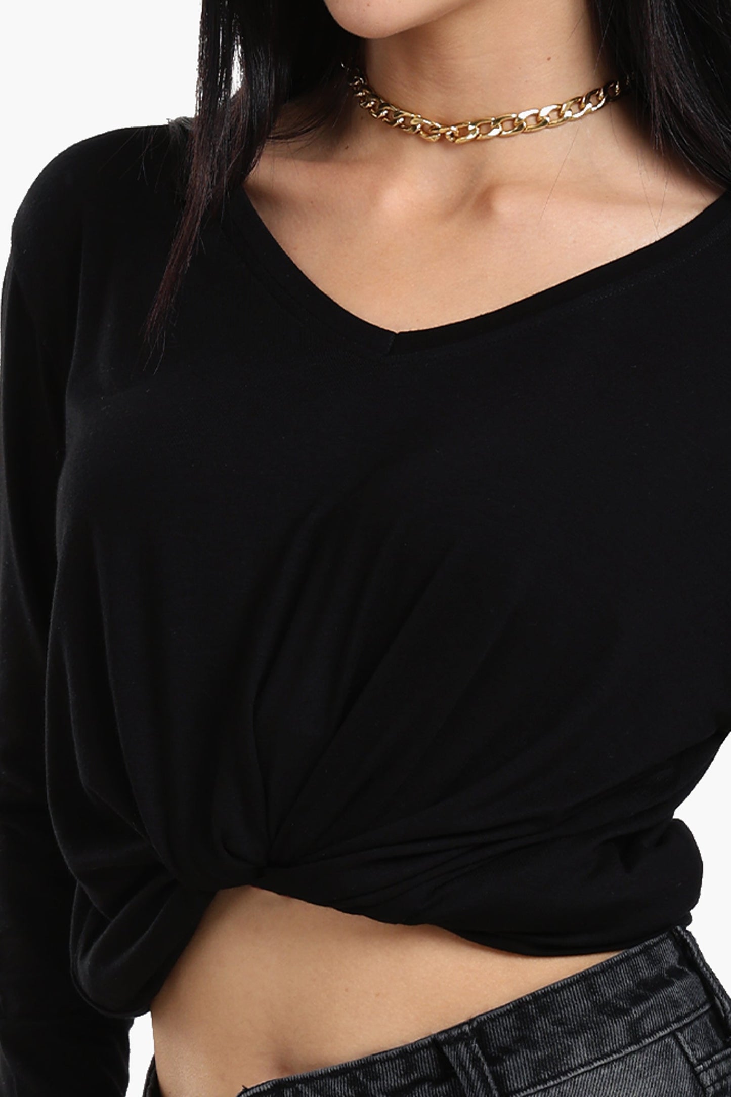 Long Sleeves Viscose Blouse