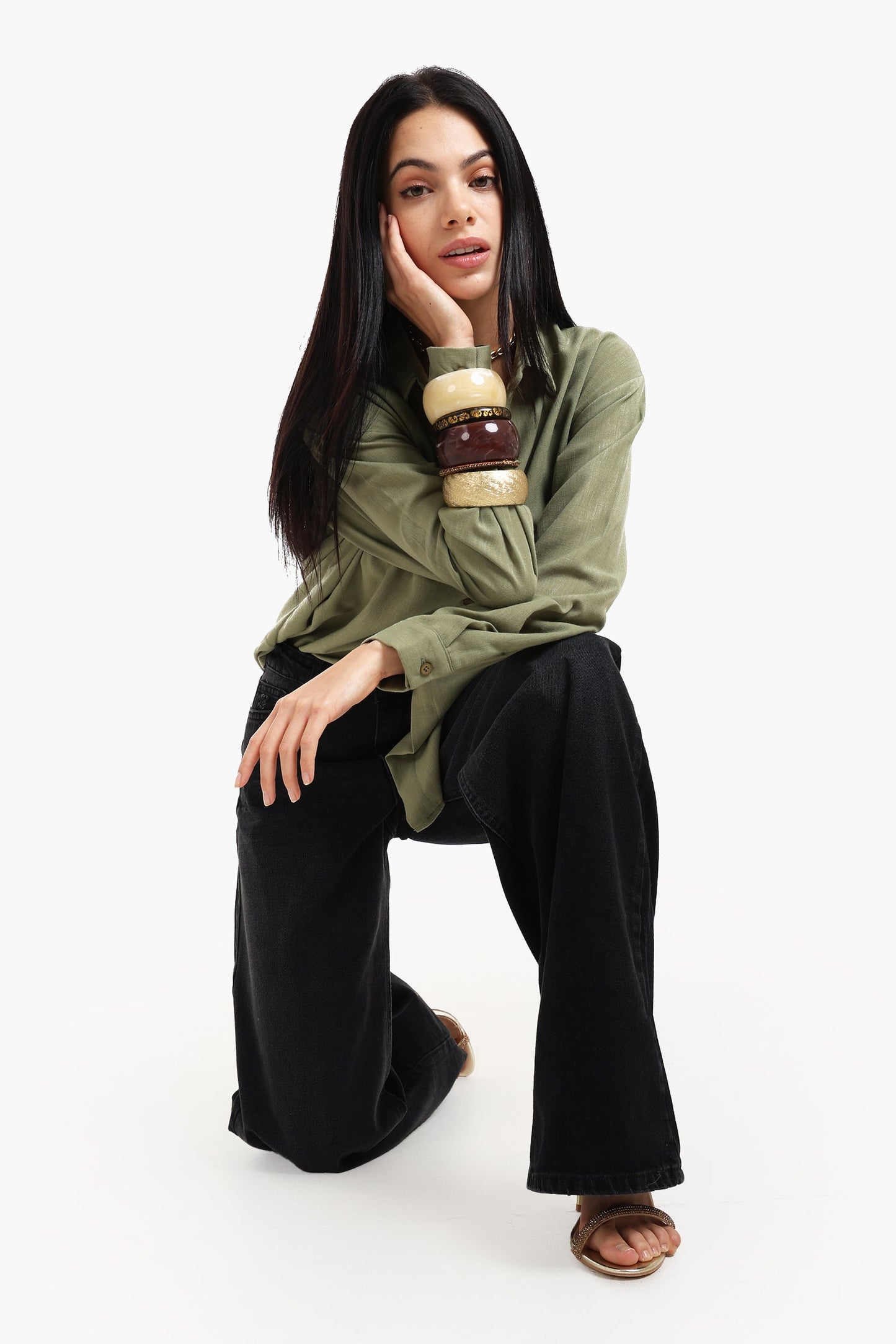 Wide Leg High Waist Jeans