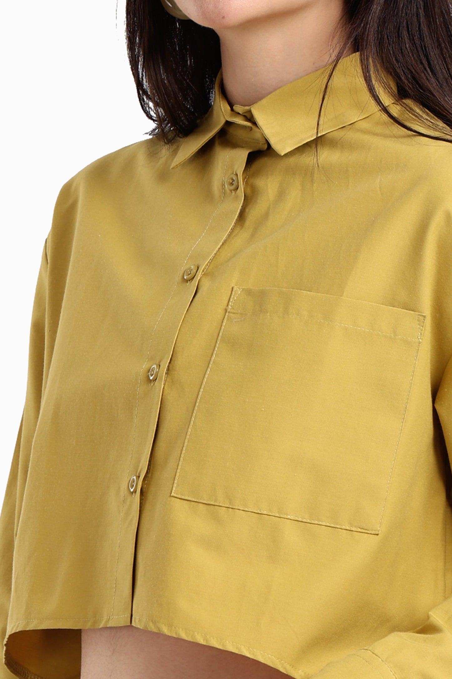 Asymmetrical Cropped Shirt