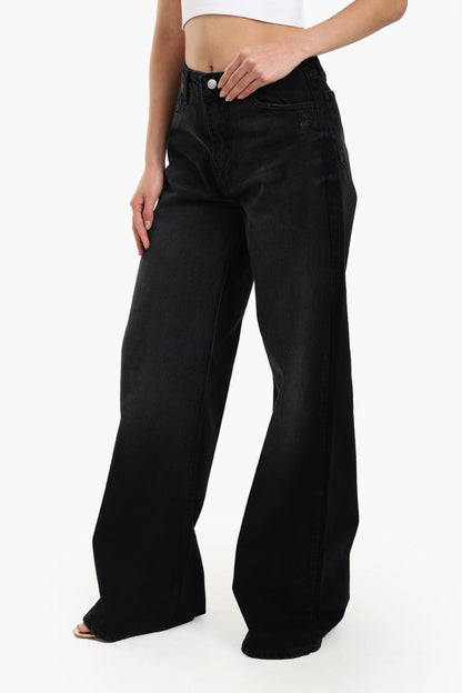 Wide Leg High Waist Jeans