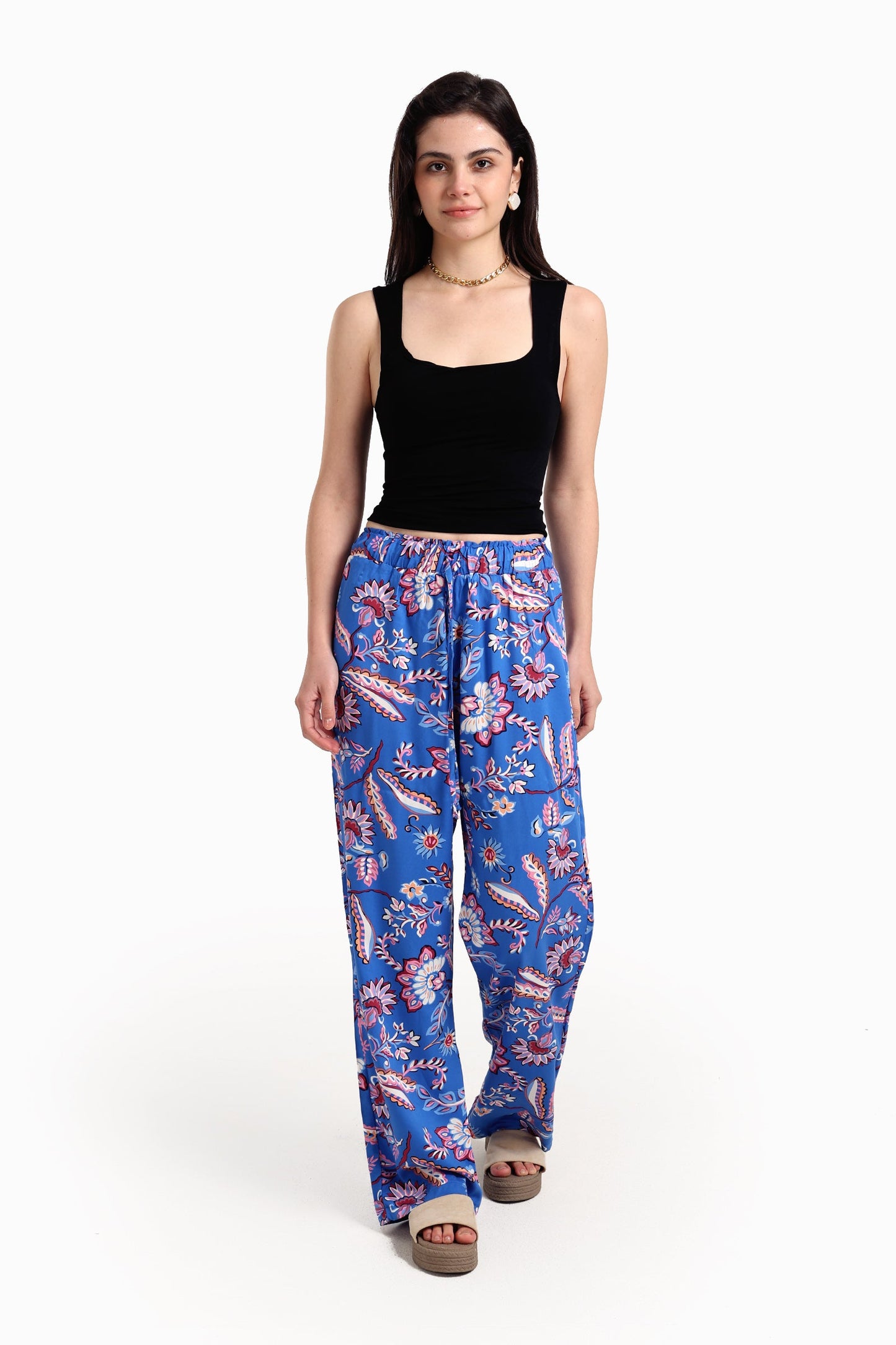Effortless Pull-On Printed Pants