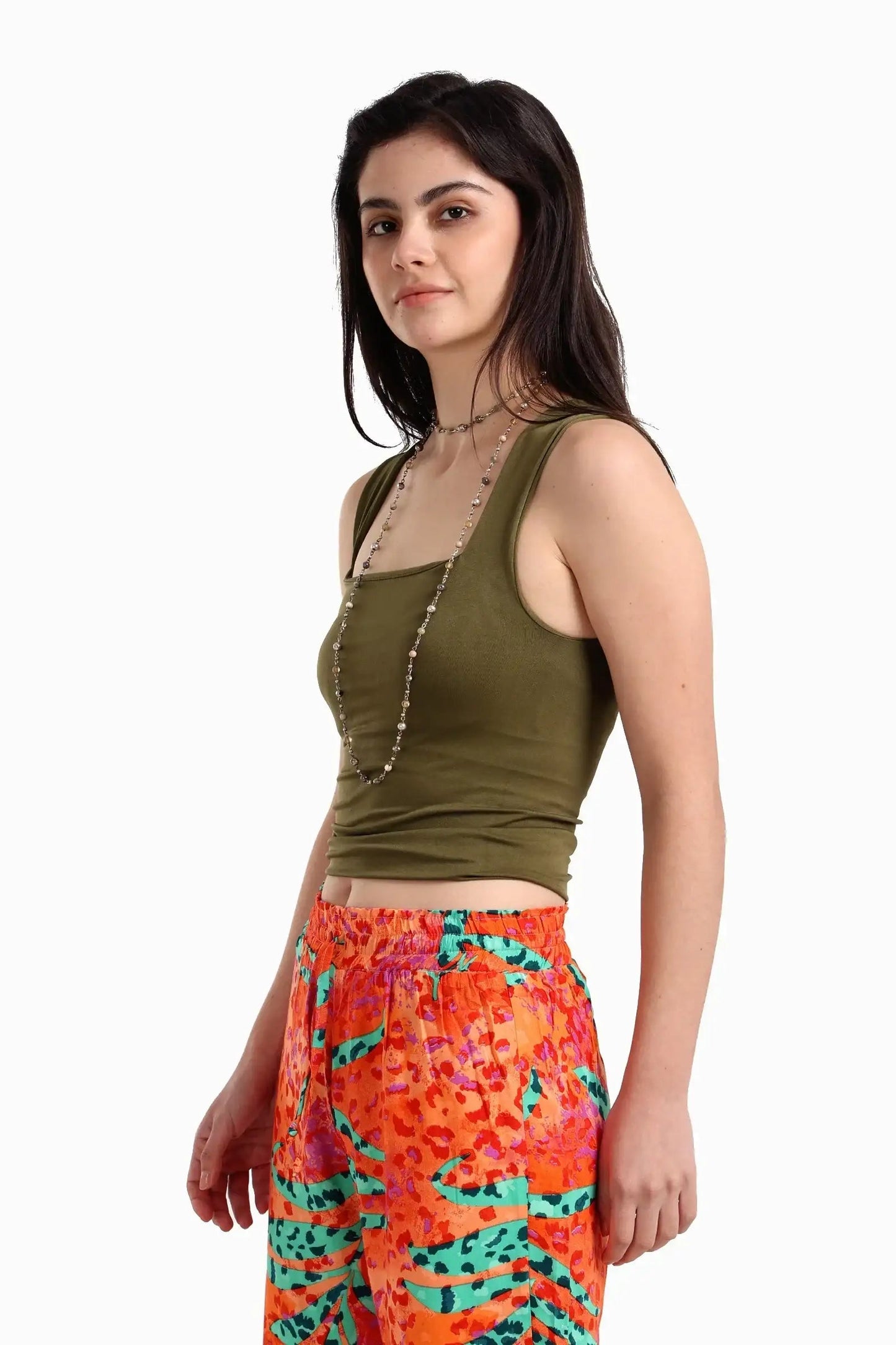 Square Neck Sleeveless Top