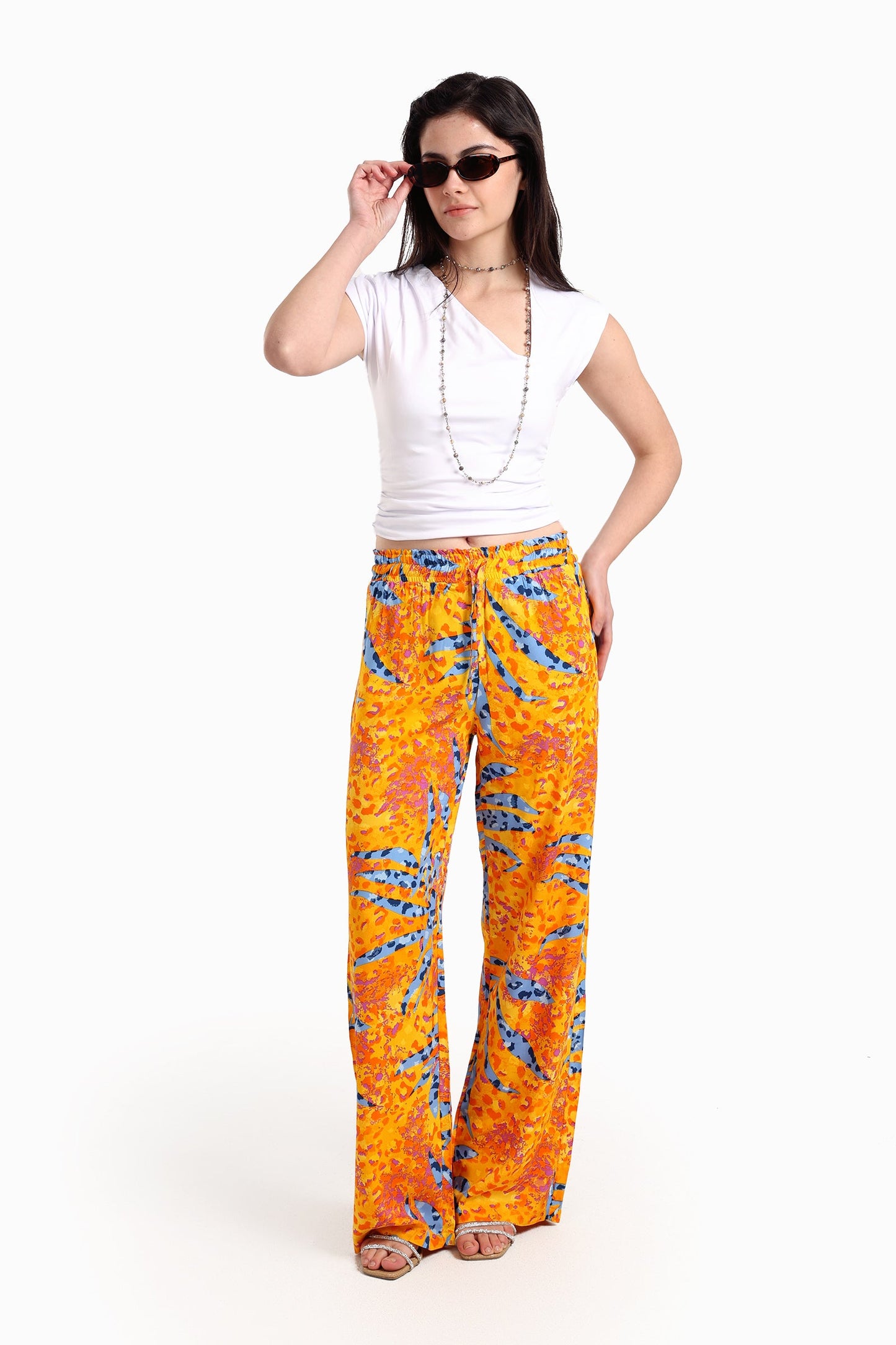 Asymmetric V-Neck Top