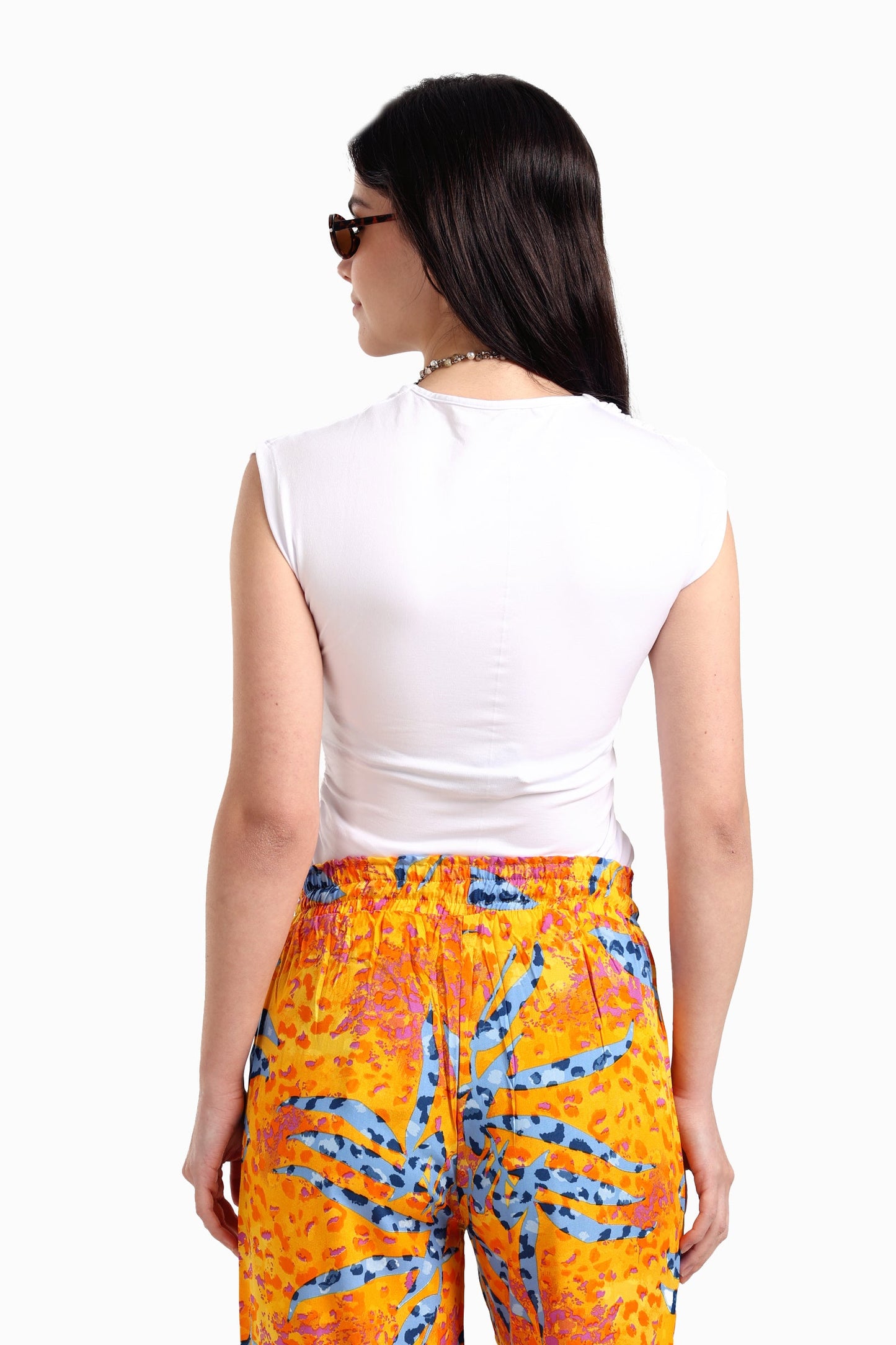 Asymmetric V-Neck Top
