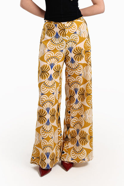 بنطلون صيفي واسع الساق