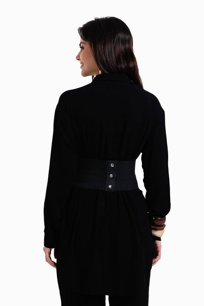 قميص صالة كلاسيكي ذو ياقة