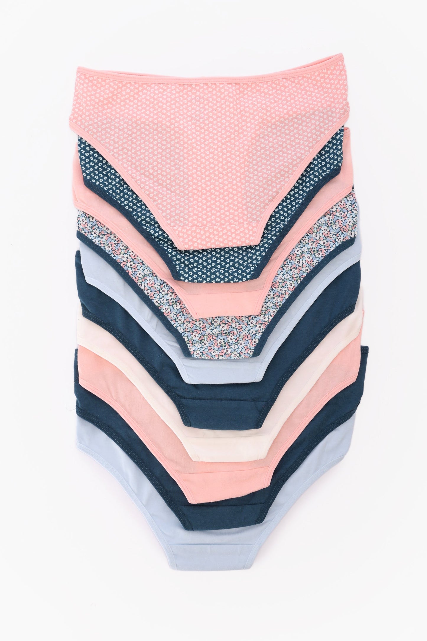 Pack of 10 Colored Bikini Panties