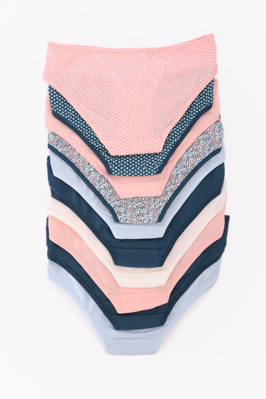 Pack of 10 Colored Bikini Panties