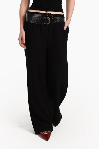 Black Comfy Wide Leg Pants
