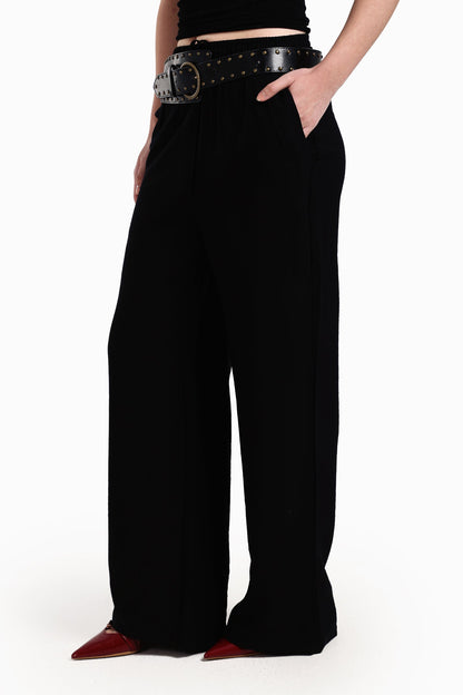 Black Comfy Wide Leg Pants