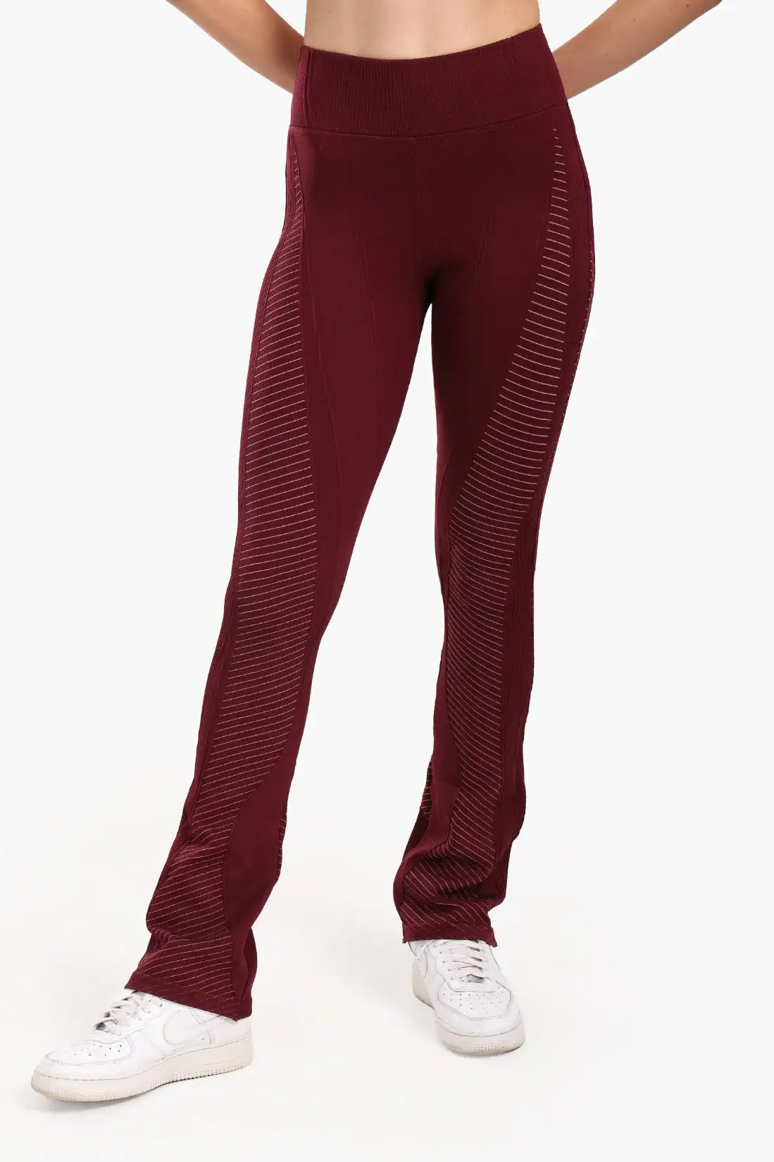 Textured High-Waist Sports Pants