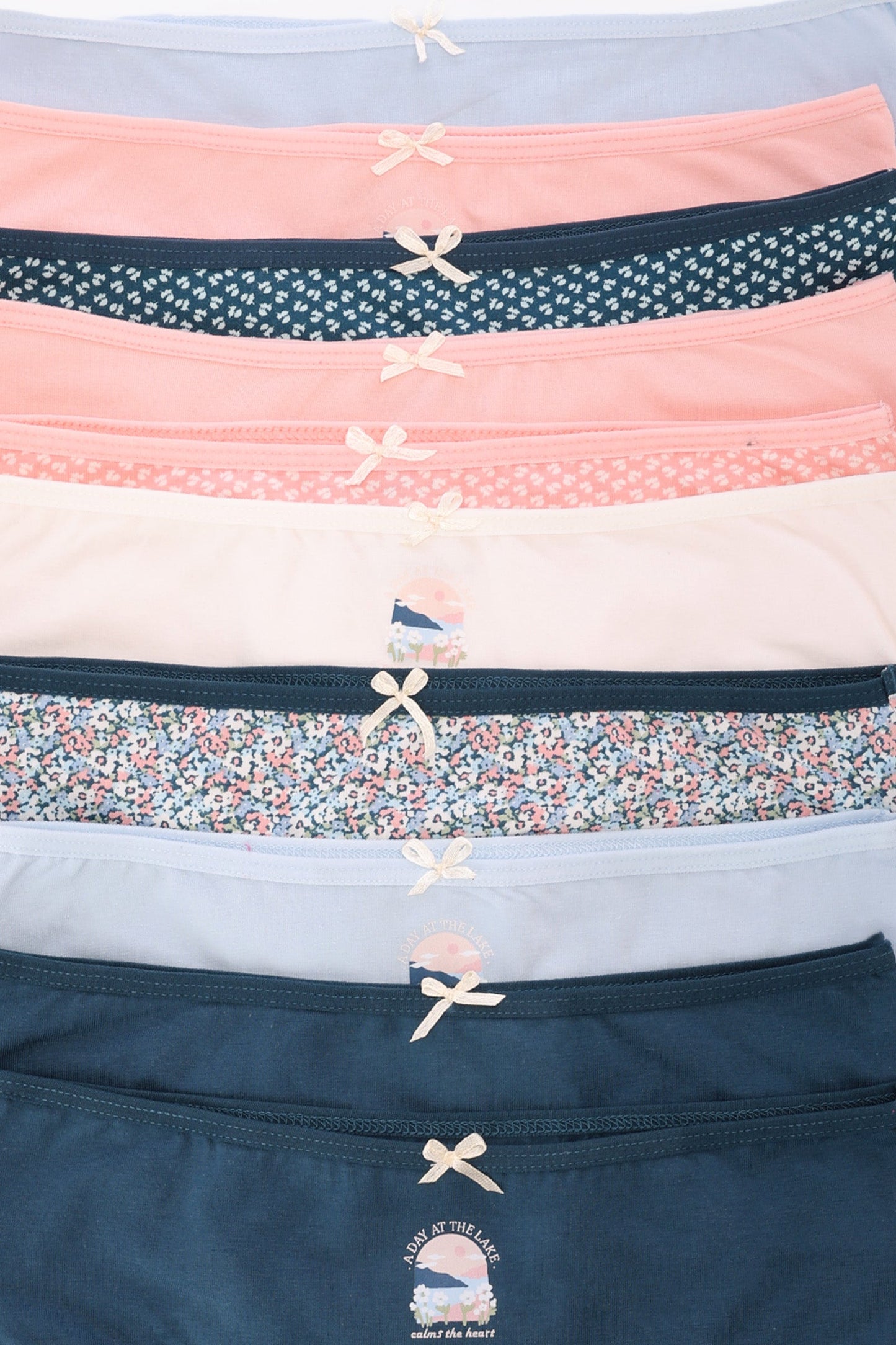 Pack of 10 Colored Brief Panties
