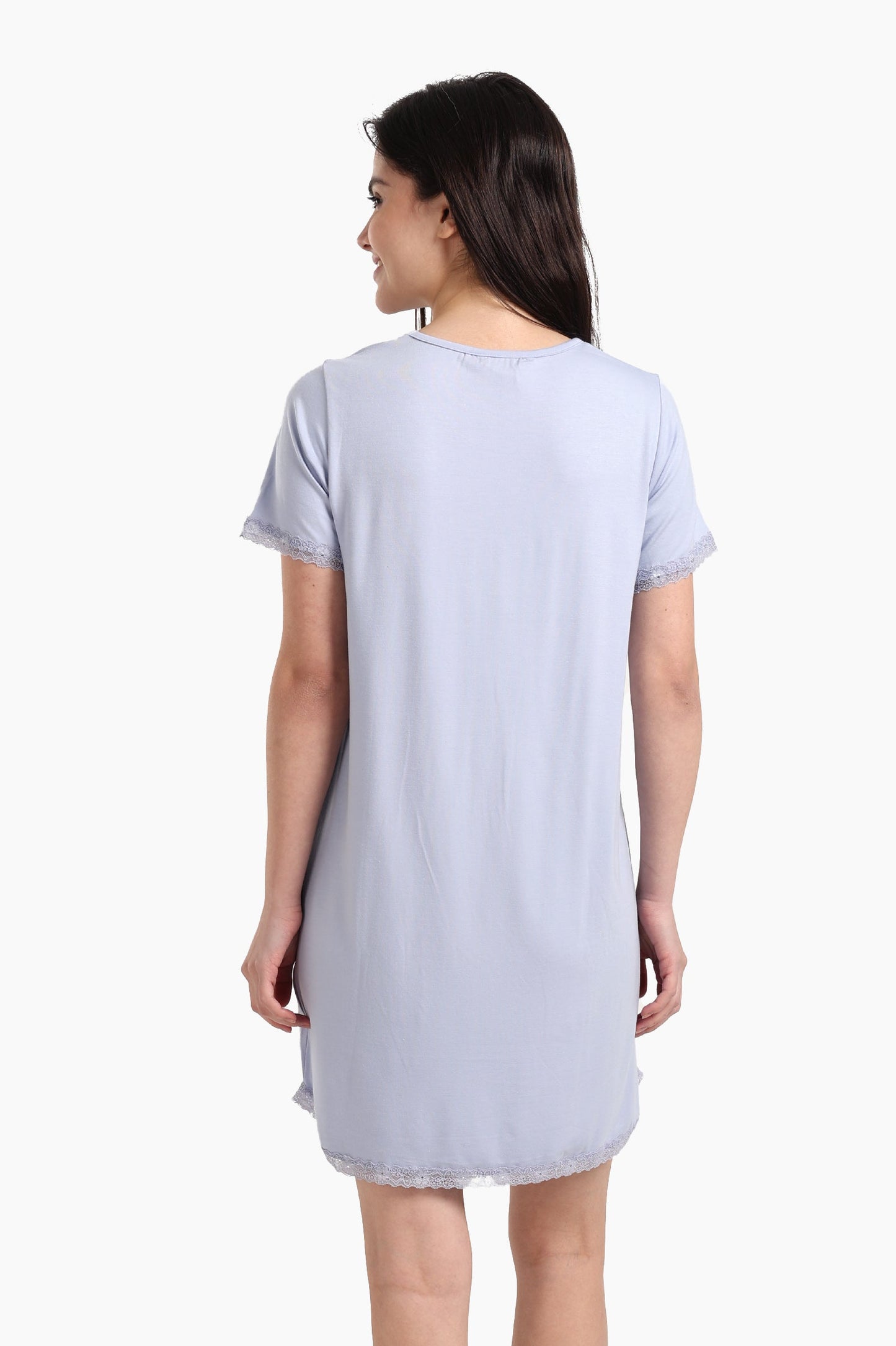 Lightweight Nightgown with Lace