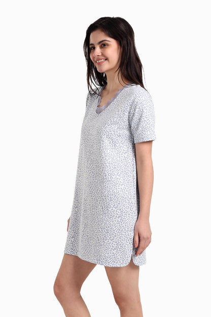 Printed Mini Nightgown