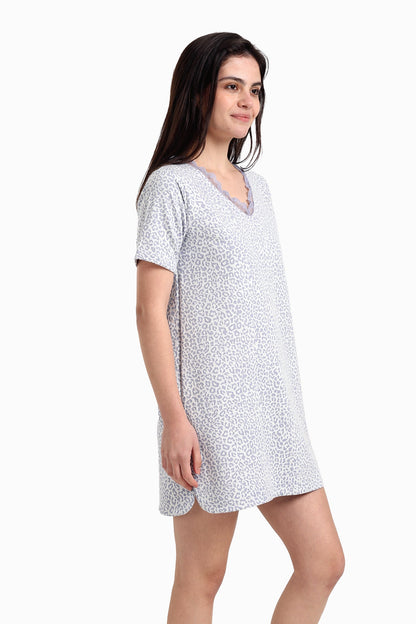 Printed Mini Nightgown