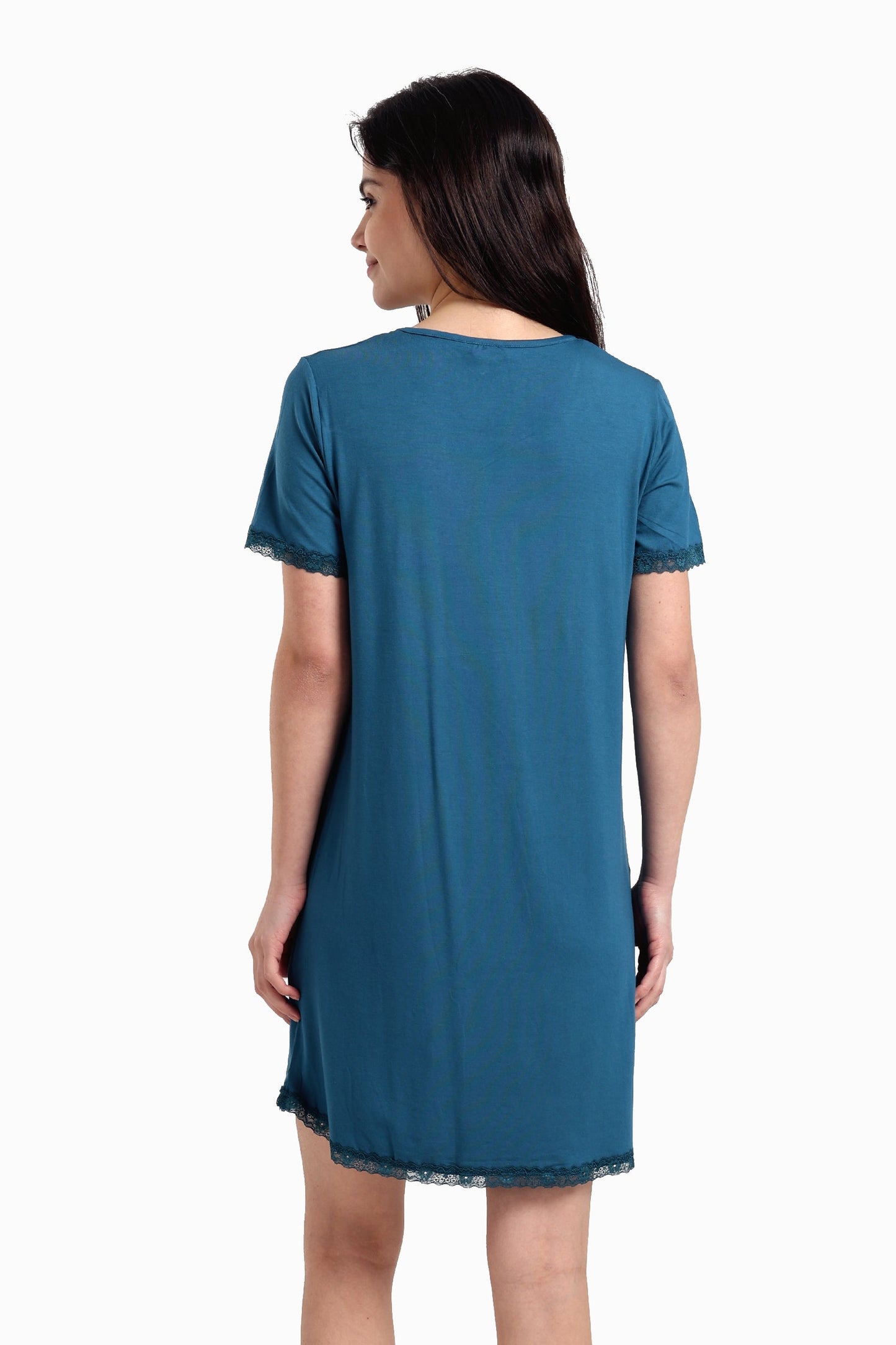 Lightweight Nightgown with Lace