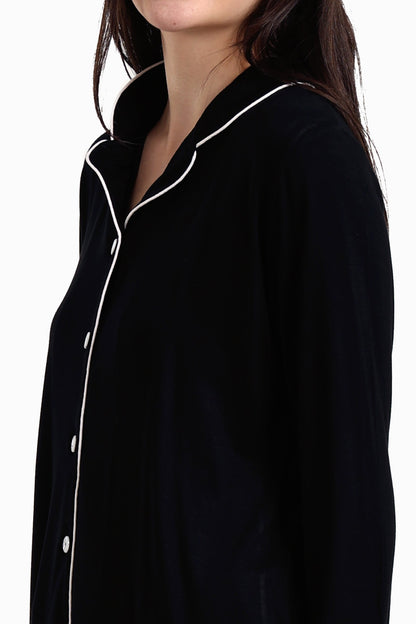 طقم بيجامة من الفيسكوز المتباين