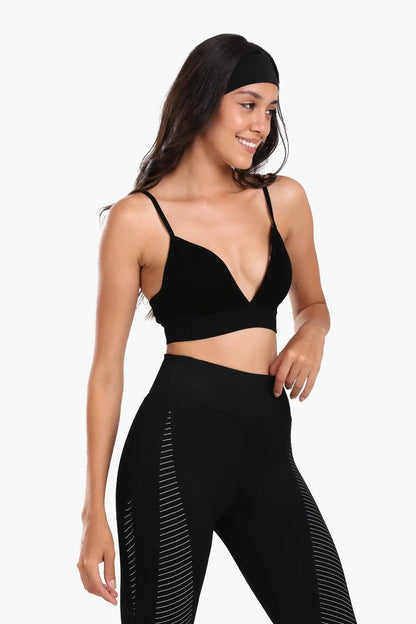 Plunge V-Neck Sports Bra