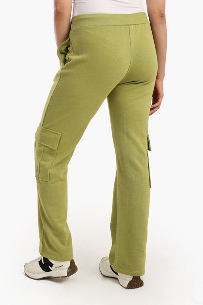 High-Waisted Cotton Pants