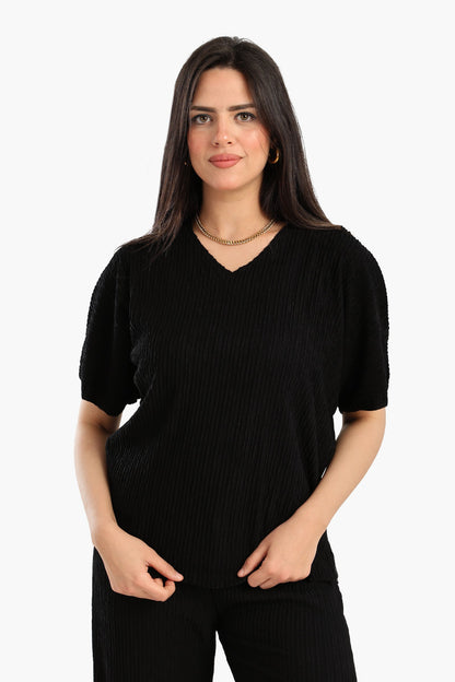Ribbed Lounge Blouse