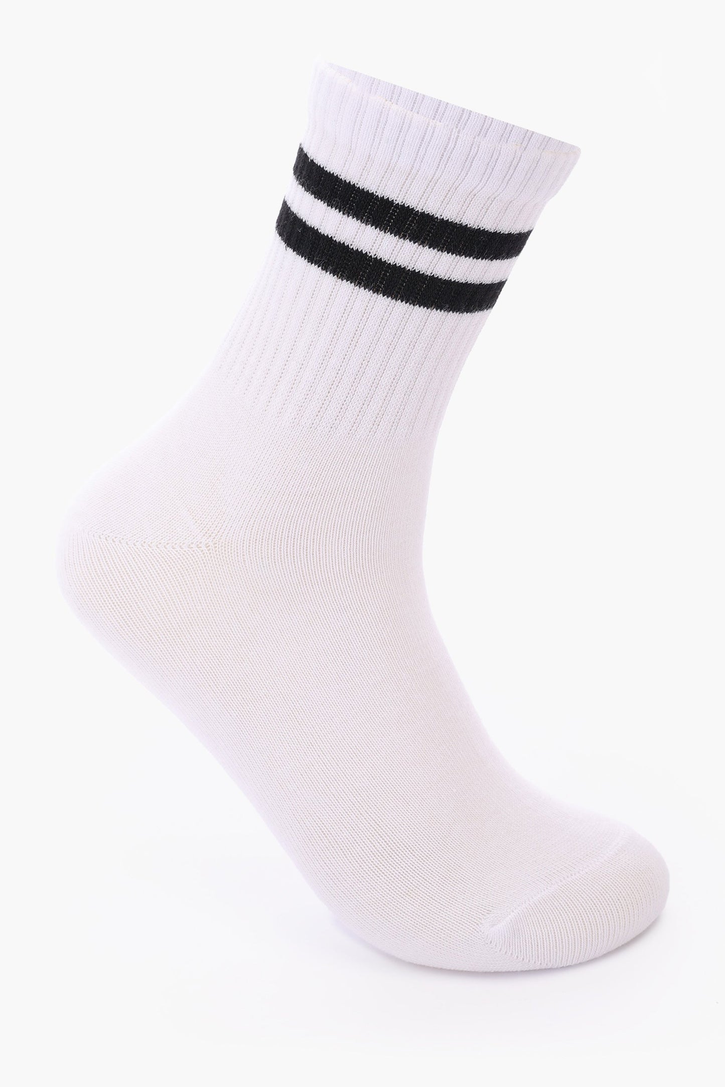Contrast Striped Socks - 3 Pairs