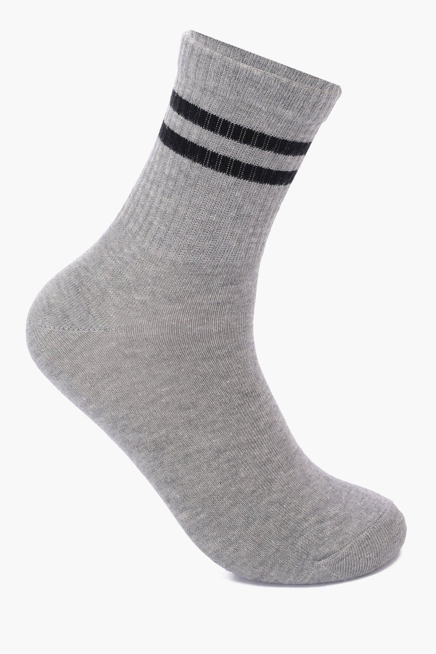 Contrast Striped Socks - 3 Pairs