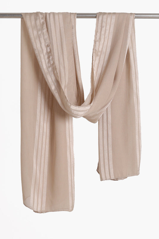 Striped Satin Scarf