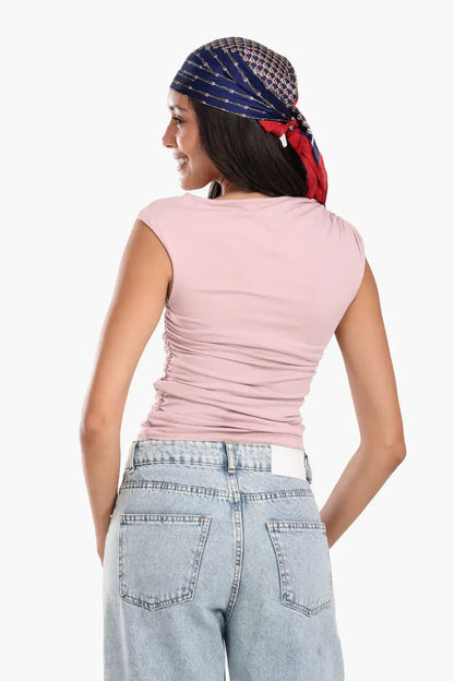 Ruched Side Sleeveless Top