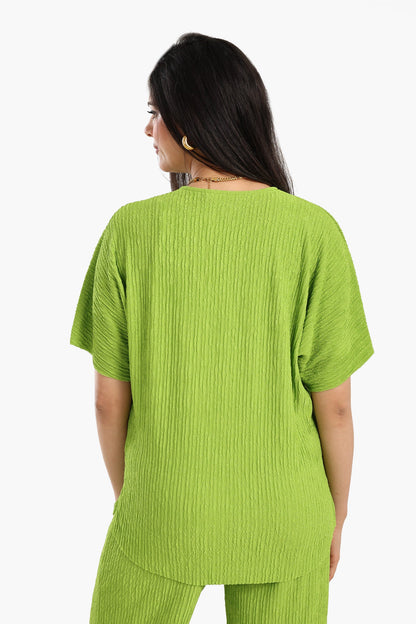 Ribbed Lounge Blouse