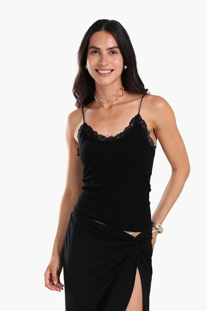 Sleek Solid Patterned Top