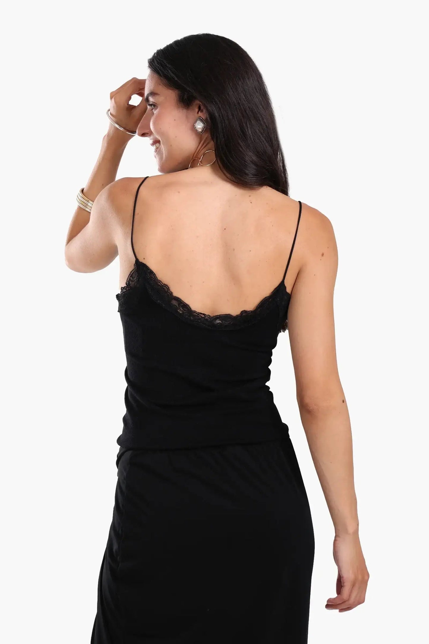 Sleek Solid Patterned Top