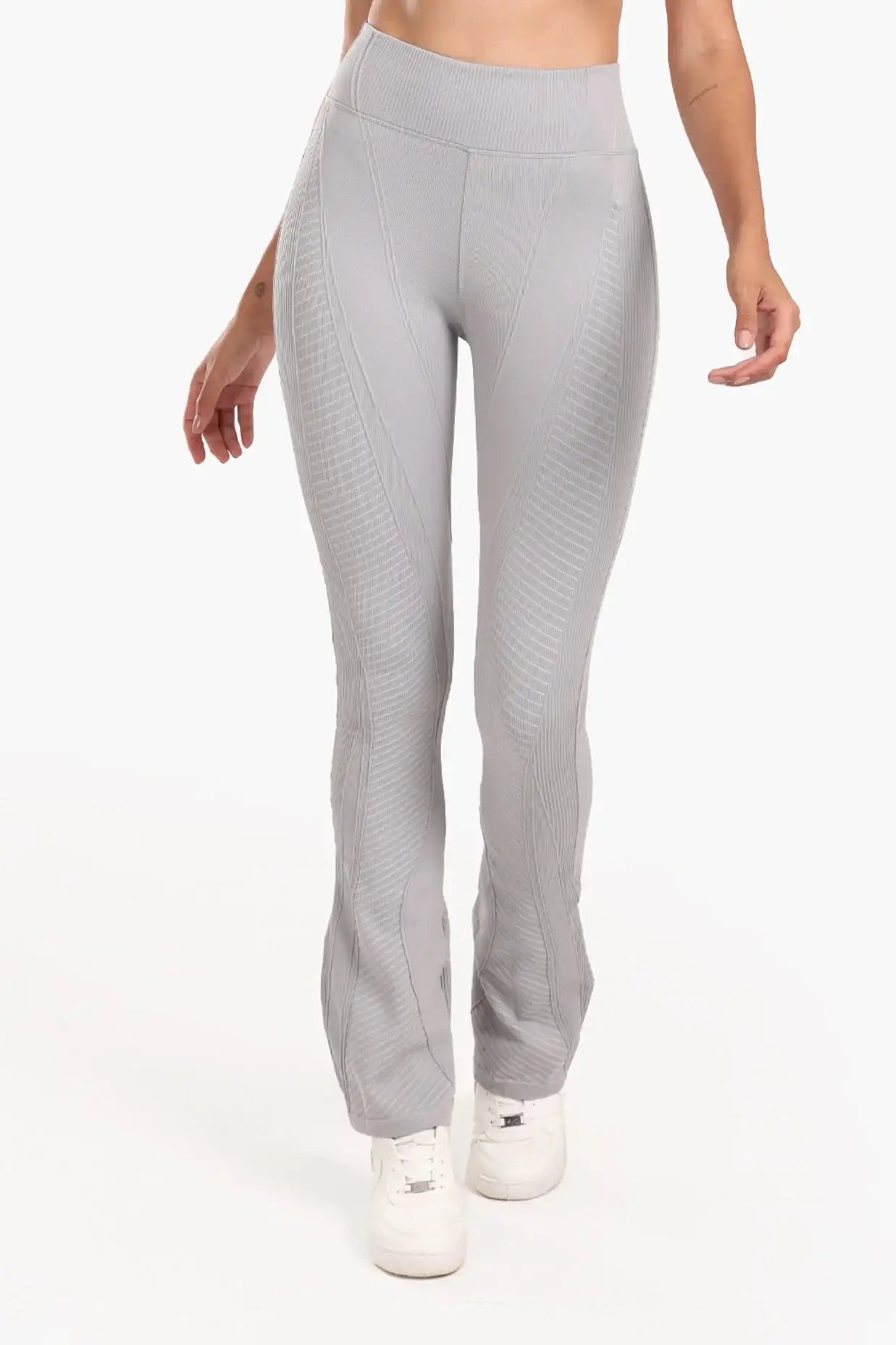 Textured High-Waist Sports Pants