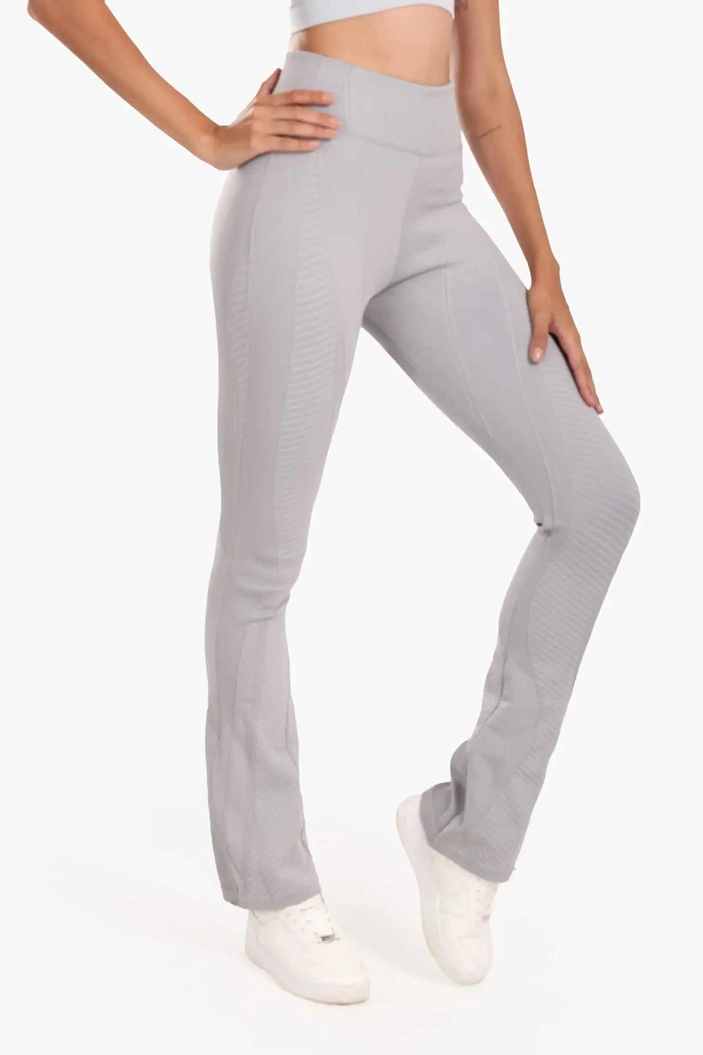 Textured High-Waist Sports Pants