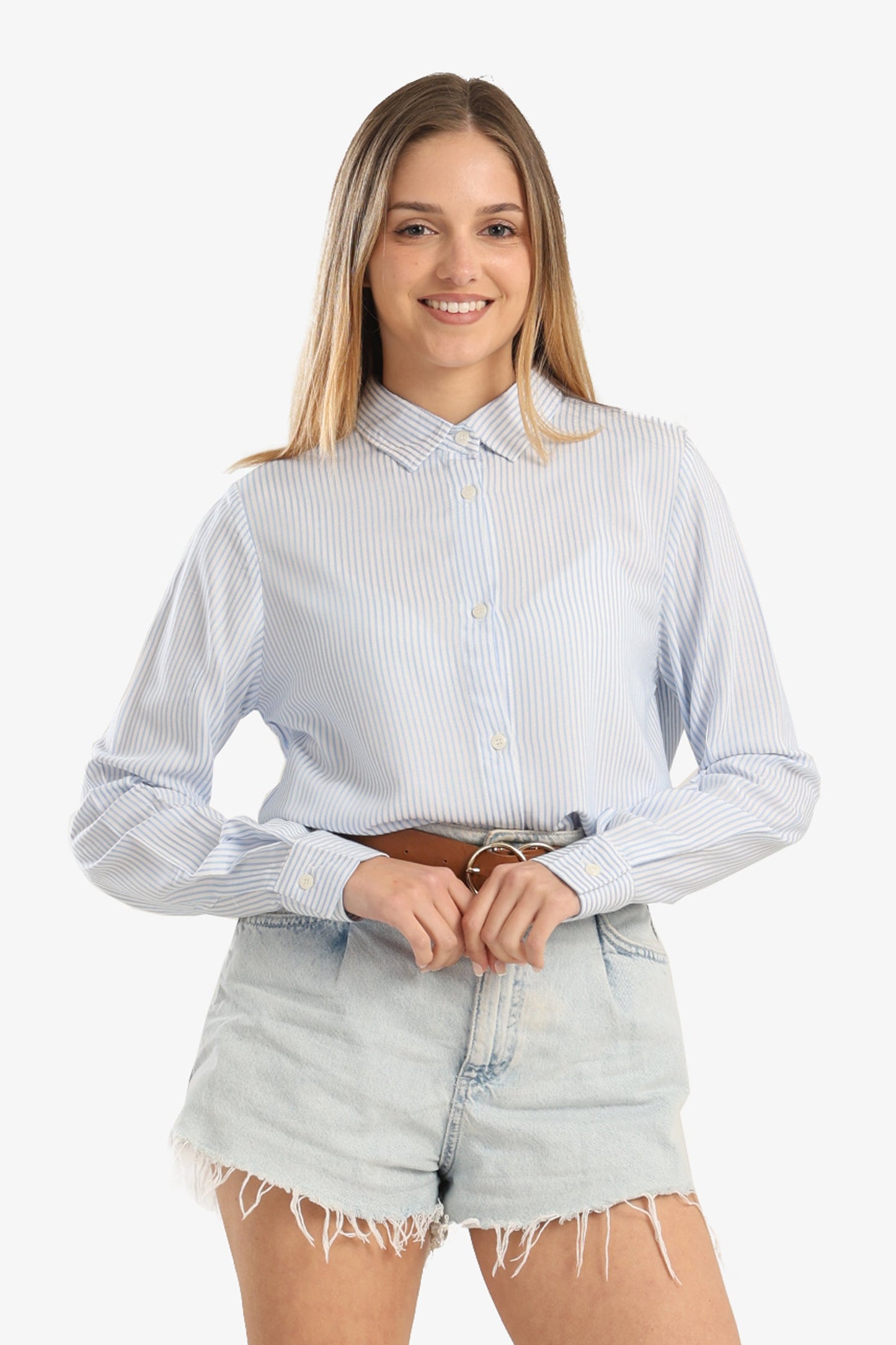 Classic Striped Poplin Shirt