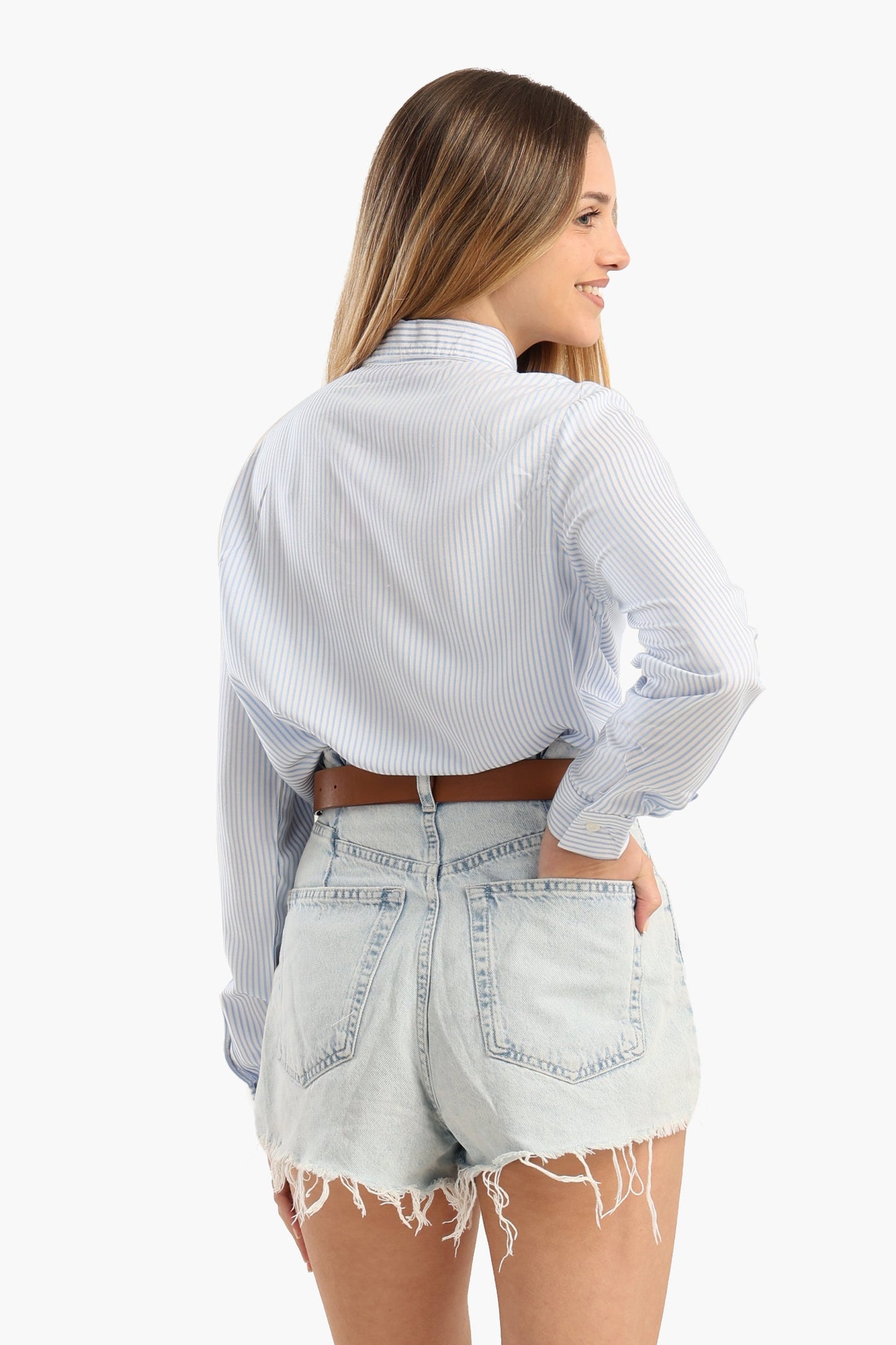 Classic Striped Poplin Shirt