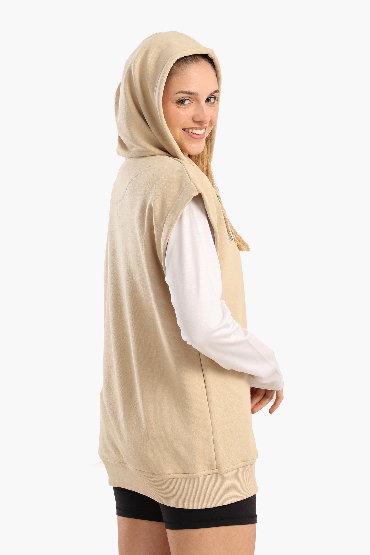 هودي صالة من مزيج القطن