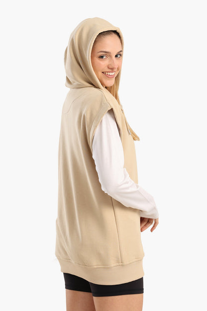 هودي صالة من مزيج القطن