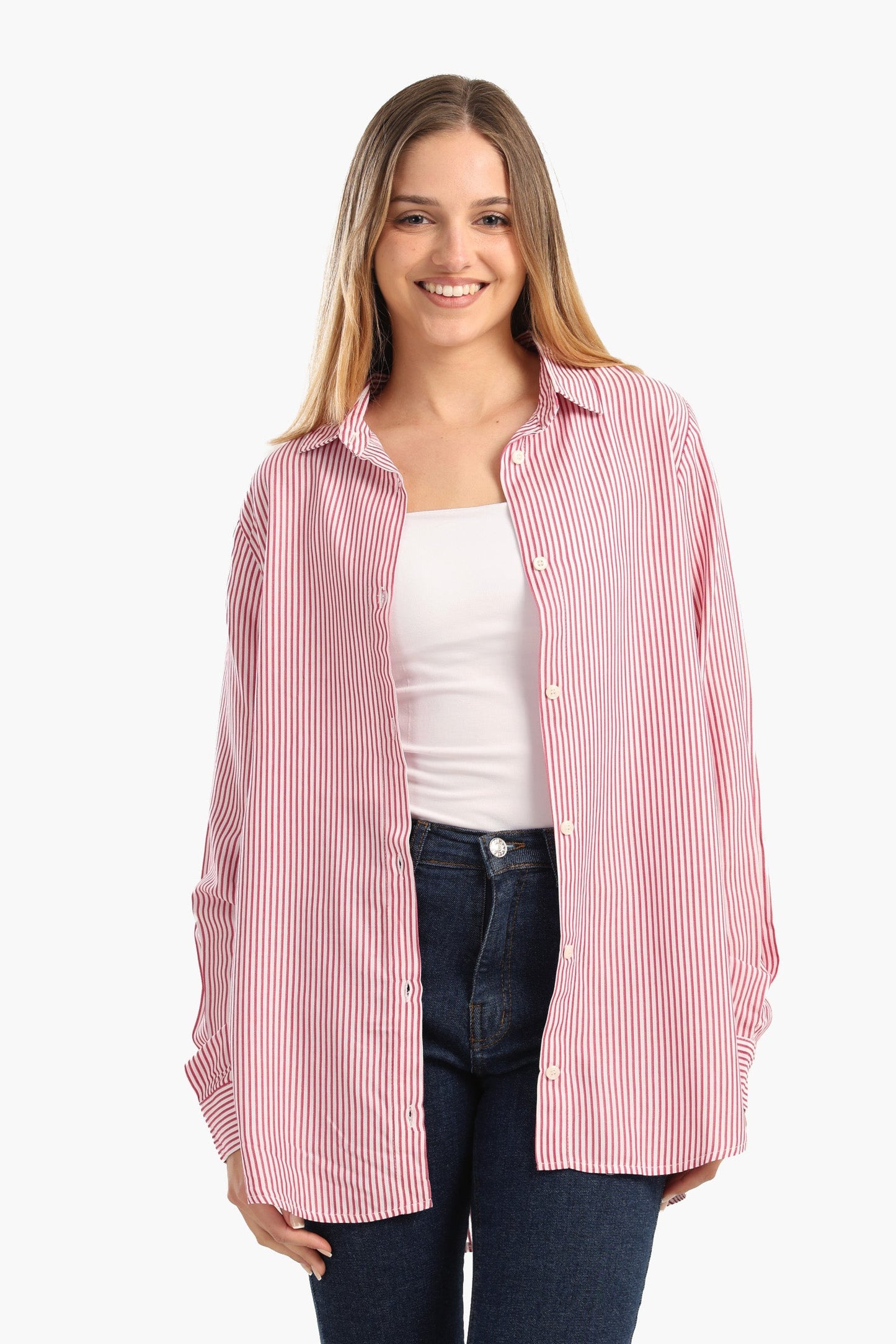 Classic Striped Poplin Shirt