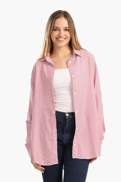 Classic Striped Poplin Shirt