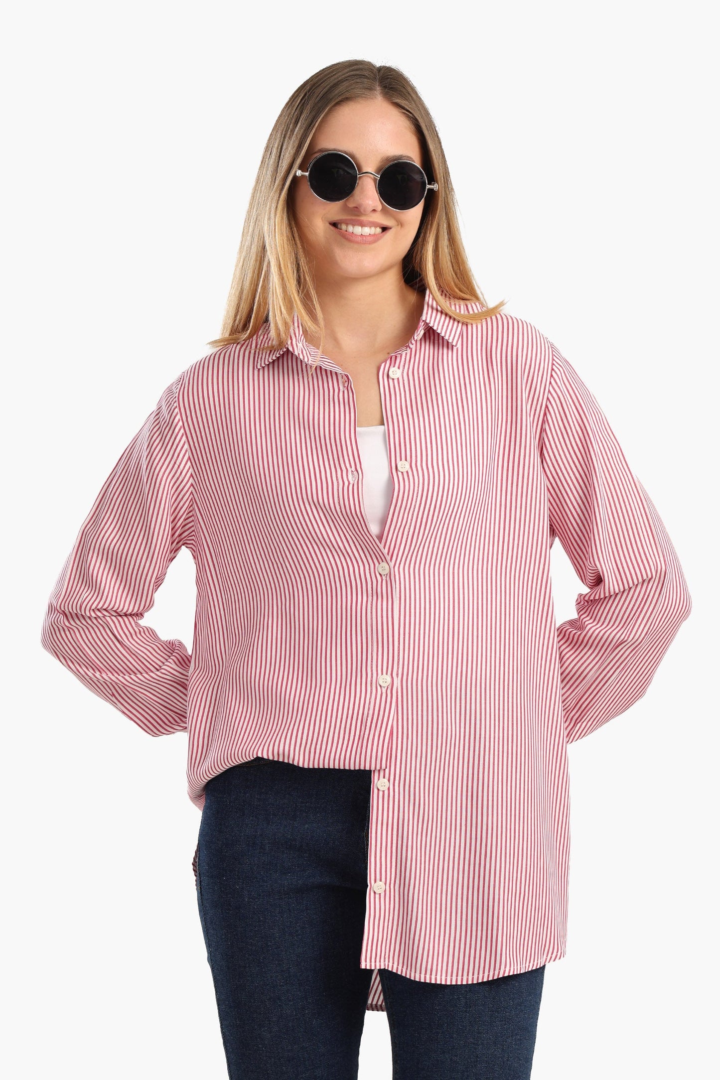 Classic Striped Poplin Shirt