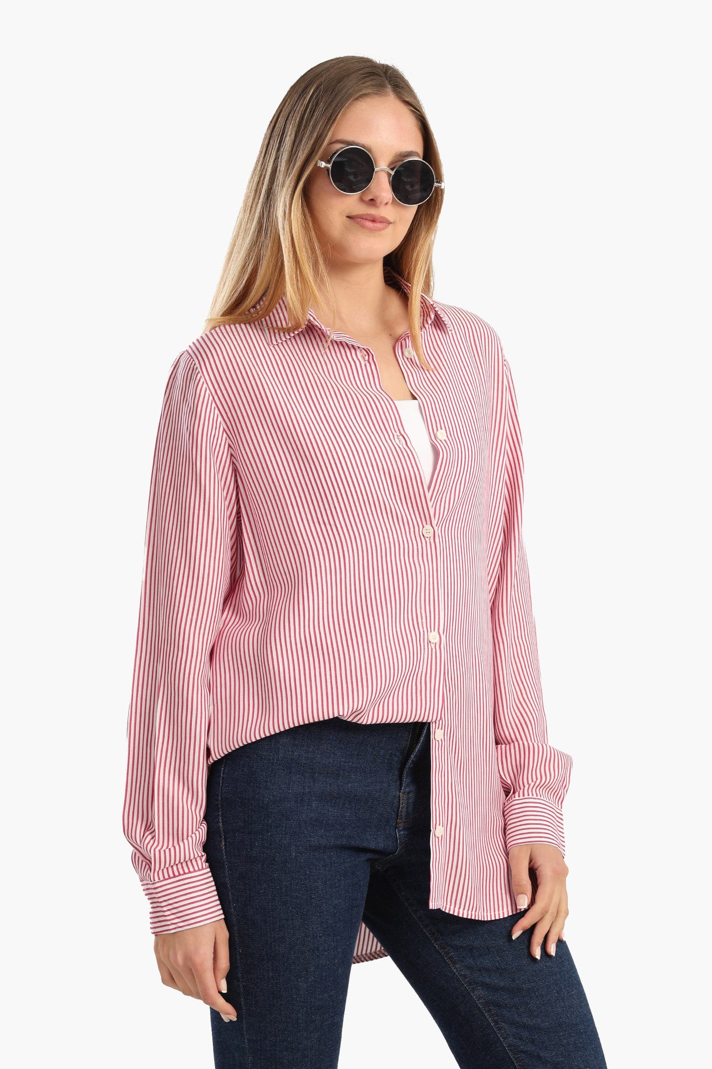 Classic Striped Poplin Shirt