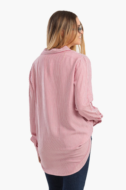 Classic Striped Poplin Shirt