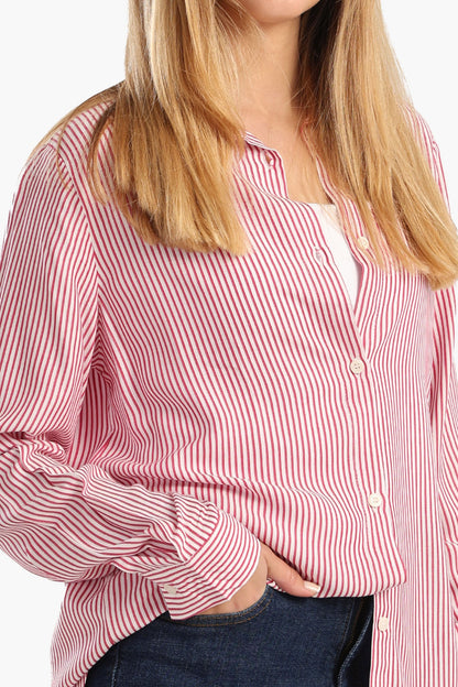 Classic Striped Poplin Shirt