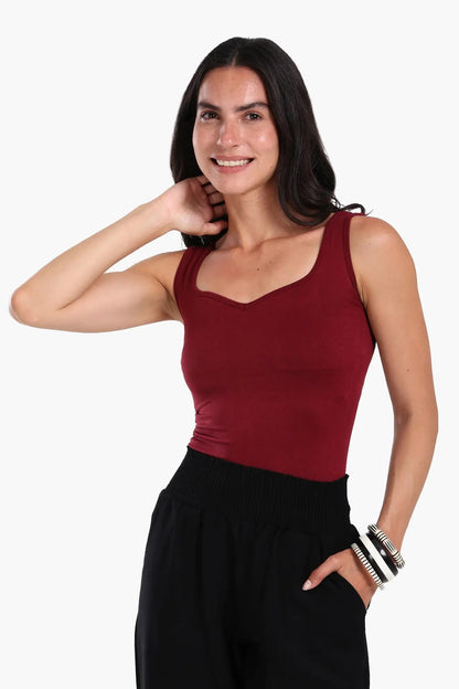 Sweetheart Neckline Tank Top